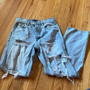 Aeropostale Light Blue High Rise Women Jeans